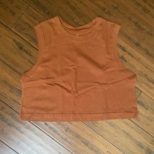 Paragon Fitwear Rust Crop Tank | Size Medium